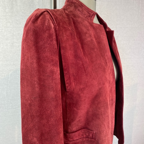 Lined Suede Leather Jacket / Blazer - Picture 3 of 7